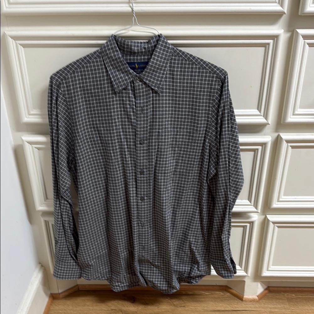 Ralph Lauren Gray Casual Button Down Shirt